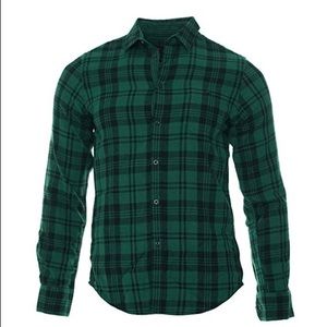 Ben Sherman Checked Evergreen Button Down Small